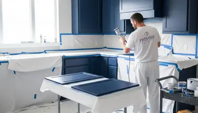 Professional cabinet painting in Fort Lauderdale FL kitchen by expert house painters