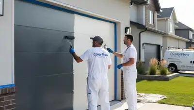 Professional garage door painting in Fort Lauderdale FL enhancing curb appeal and weather protection