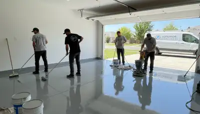 Garage floor coating in Fort Lauderdale FL with durable epoxy finish by local painting pros
