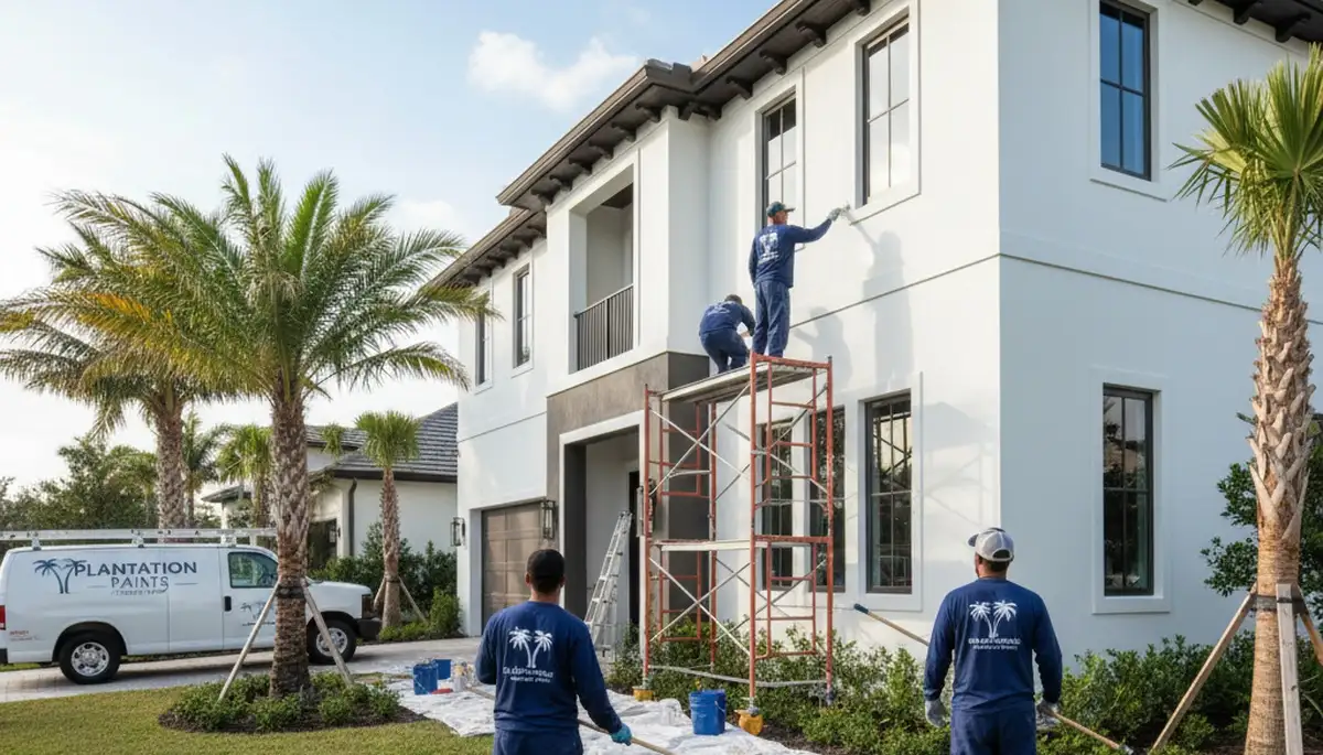 Professional house painters servicing Fort Lauderdale, FL for residential interior and exterior painting