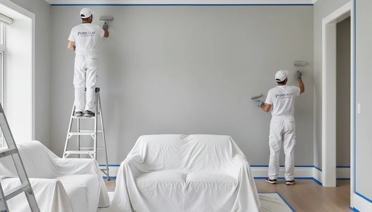Professional interior house painters in Fort Lauderdale FL applying fresh wall paint for a coastal home refresh