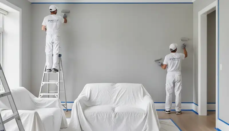 Professional interior house painters in Fort Lauderdale FL applying fresh wall paint for a coastal home refresh