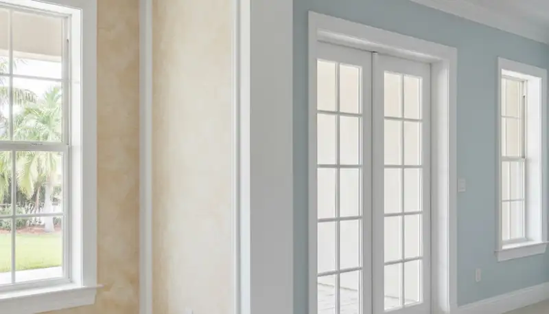 Interior trim painting with crisp lines highlighting Fort Lauderdale, FL home details by pro painters