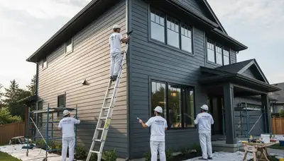 Professional siding painting on coastal home in Fort Lauderdale, FL for durable exterior protection