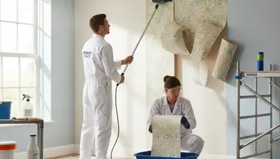 Professional wallpaper removal and wall prep by expert house painters in Fort Lauderdale, FL