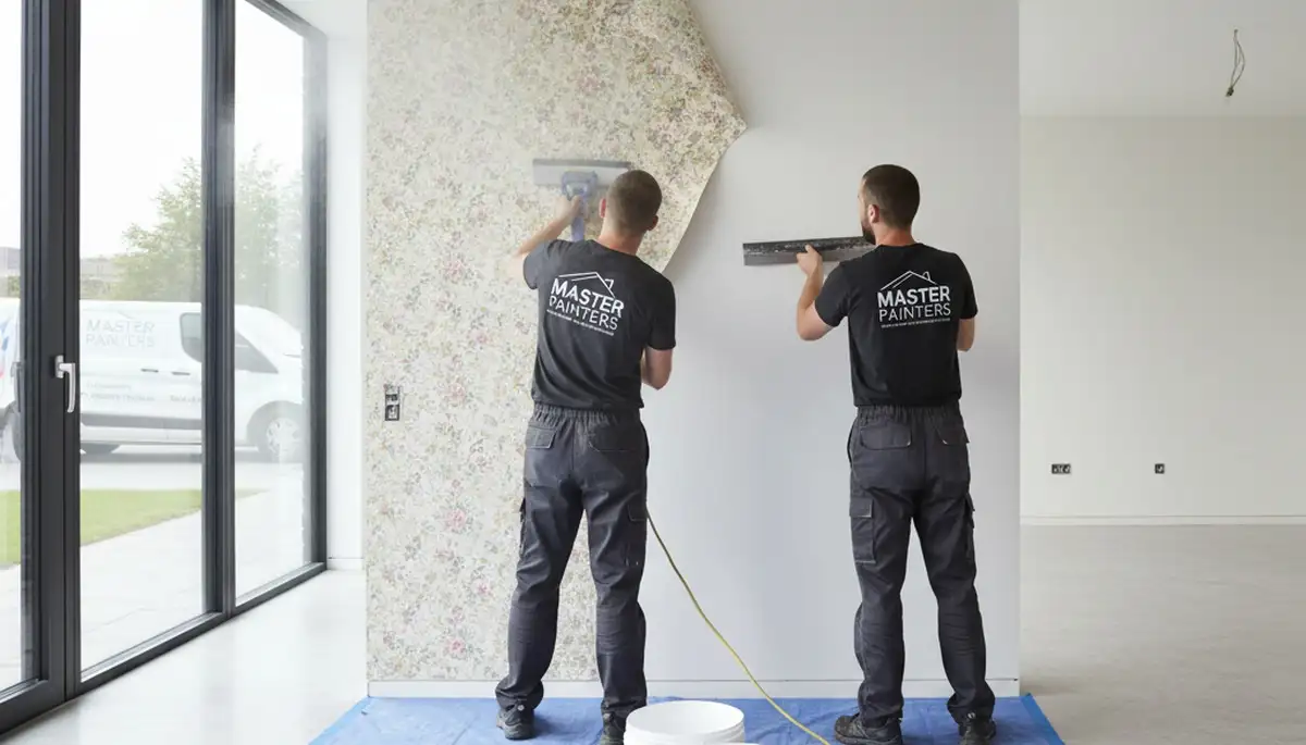 Professional wallpaper removal and wall prep by house painters in Fort Lauderdale, FL
